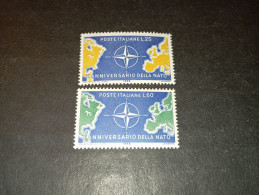 07AL07 REPUBBLICA ITALIANA 1959 DECENNALE DELLA NATO "XX" - 1946-60: Mint/hinged