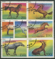 Tansania 1993 Pferde Araber Tarpan 1677/83 Gestempelt - Tanzanie (1964-...)