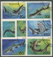 Tansania 1993 Fische Haie Tigerhai Hammerhai 1583/89 Gestempelt - Tanzania (1964-...)