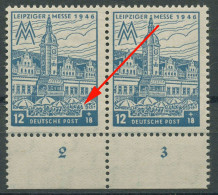 SBZ West-Sachsen 1946 Leipziger Messe WZ X Mit Plattenfehler 163 AX I Postfrisch - Otros & Sin Clasificación