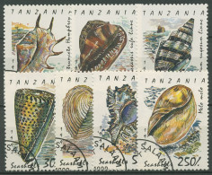 Tansania 1992 Meeresschnecken Und Muscheln 1247/53 Gestempelt - Tanzanie (1964-...)