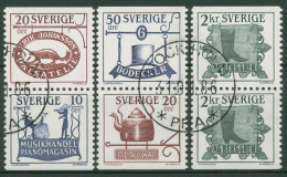 Schweden 1985 Laden-/Zunftschilder 1342/46 Gestempelt - Gebraucht
