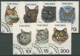 Tansania 1992 Katzen Perser Havannakatze Abessiner 1405/11 Gestempelt - Tanzanie (1964-...)