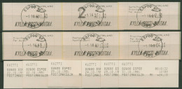 Finnland ATM 1991 Wellenlinien Zudrucksatz ATM 10.1 ZS 1 Gestempelt - Automaatzegels [ATM]