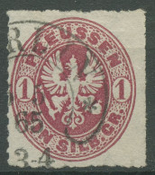 Preußen 1861 Wappenadler 16 A Hufeisenstempel HE 1 BERLIN - Afgestempeld