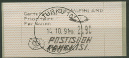 Finnland Automatenmarken 1991 2,90 MK Einzelwert, ATM 10.2 Z 3 Gestempelt - Timbres De Distributeurs [ATM]