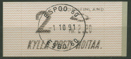 Finnland Automatenmarken 1991 MK 2,20 Einzelwert, ATM 10.1 Z2 Gestempelt - Machine Labels [ATM]