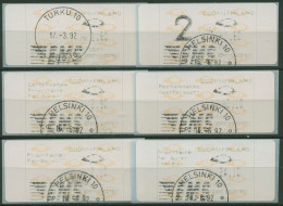 Finnland ATM 1992 Posthörner Zudrucksatz ATM 12.2 ZS 1 Gestempelt - Timbres De Distributeurs [ATM]