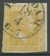 Preußen 1858 König Friedrich Wilhelm IV., 12 A Gestempelt, Mängel - Other & Unclassified