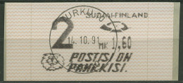 Finnland Automatenmarken 1991 1,60 MK Einzelwert, ATM 10.2 Z 2 Gestempelt - Viñetas De Franqueo [ATM]