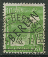 Berlin 1948 Schwarzaufdruck 4 Mit TOP-Stempel - Usati