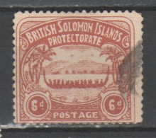 Isole Solomon 1908 - Canoa 6 D. - FALSO - FAUX          (g7466) - Salomonseilanden (...-1978)