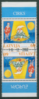 Lettland 2002 Europa CEPT Zirkus Clown Kehrdruckpaar 568 KD Gestempelt - Latvia