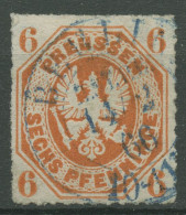 Preußen 1861 Wappenadler 15 A Gestempelt K2 BERLIN, Blau - Gebraucht