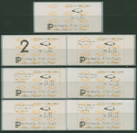 Finnland ATM 1992 Posthörner Zudrucksatz 7 Werte ATM 12.3 ZS 2 Postfrisch - Timbres De Distributeurs [ATM]