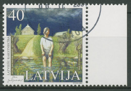 Lettland 2002 Schriftsteller Buchillustration 572 A Gestempelt - Latvia