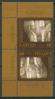 Lettland 2003 Europa CEPT Plakate Kehrdruckpaar 590 KD Gestempelt - Lettonie