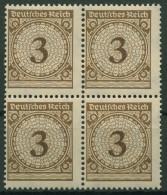 Dt. Reich 1923 Korbdeckelmuster Plattendruck 338 Pa 4er-Block Postfrisch - Nuevos