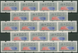Israel ATM 1990 Hirsch Satz Mit 18 Verschiedenen Automaten ATM 3.1 Postfrisch - Viñetas De Franqueo (Frama)