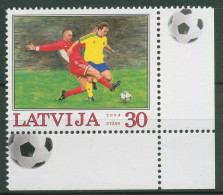 Lettland 2004 Fußball-EM Portugal 614 Ecke Postfrisch - Latvia