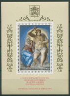 Vatikan 1994 Sixtinische Kapelle Block 14 Postfrisch (C91492) - Blokken & Velletjes