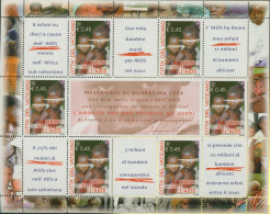 Vatikan 2004 AIDS-Hilfe Kleinbogen 1448 K Postfrisch (C63108) - Blocks & Sheetlets & Panes