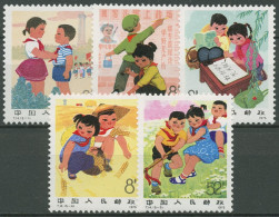 China 1975 Kinder Des Neuen China Schule Spielen 1255/59 Postfrisch - Nuovi