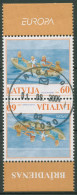 Lettland 2004 Europa CEPT Ferien Am Meer Kehrdruckpaar 613 KD Gestempelt - Lettonia