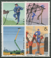 China 1976 Bau Von Hochspannungsleitungen Elektrizität 1296/99 Postfrisch - Nuovi