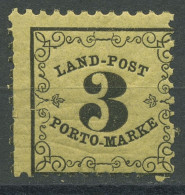 Baden 1862 Landpost-Portomarke 3 Kreuzer 2 X Postfrisch - Nuovi