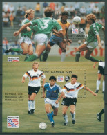 Gambia 1993 Fußball-WM In Den USA Block 211/12 Postfrisch (C28159) - Gambie (1965-...)