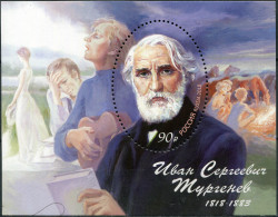 Russia 2018. 200th Birthday Of Ivan Turgenev, Writer (MNH OG) Souvenir Sheet - Unused Stamps