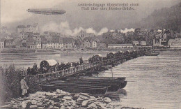 AK Artillerie-Bagage überschreitet Einen Fluß über Eine Ponton-Brücke - Feldpost Brig. Ers. Batl. 53 - 1915 (69235) - Guerre 1914-18