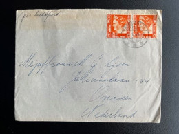 DUTCH EAST INDIES 1940 LETTER SOERABAJA TO OVERVEEN 01-01-1940 NEDERLANDS INDIE - Indes Néerlandaises