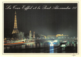75-PARIS LA TOUR EIFFEL ET LE PONT ALEXANDRE III-N°T2529-B/0317 - Otros & Sin Clasificación