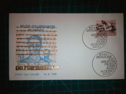 ALLEMAGNE. Enveloppe FDC Avec Cachet Commémoratif De “Helefr Ser Verbannten In Sirien, Dr Frieddrich Joseh Haass”. Timbr - 1971-1980