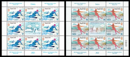 Serbia 2022 XXIV Winter Olympic Games Beijing 2022 Sports Skating Skiing Mini Sheet MNH - Serbie