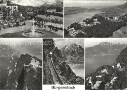 11640383 Buergenstock Fliegeraufnahme Bergbahn Springrbunnen Buergenstock - Autres & Non Classés