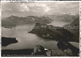 11640379 Vierwaldstaettersee SZ Fliegeraufnahme Buergenstock Rigi Brunnen - Other & Unclassified