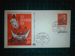 ALLEMAGNE. Enveloppe FDC Avec Cachet Commémoratif De “81 Deutscher Katholikentag, Auf Dein Wort Hin”. Timbre Et Cachet S - 1950-1970