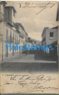 228497 PORTUGAL FUNCHAL STREET CAREER BREAK CIRCULATED TO ARGENTINA POSTAL POSTCARD - Andere & Zonder Classificatie