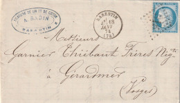 Lettre De Barentin à Gérardmer LAC - 1849-1876: Classic Period