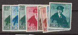 1940 MH Romania Mi 617-24 - Unused Stamps