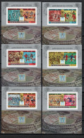 Comoro Islands - Comores 1978 Football Soccer World Cup Set Of 6 S/s Imperf. With Winners Overprint In Red MNH -scarce- - 1978 – Argentina