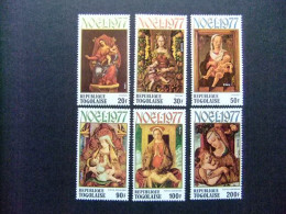 55 TOGO REPUBLIQUE TOGOLAISE 1977 / NAVIDAD PINTURAS / YVERT 909 / 11 PA 333 / 35 ** MNH - Madones