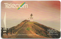 New Zealand - NZT (GPT) - Cape Reinga, Lighthouses, 8NZLC, 1991, 10$, 50.000ex, Used - Nieuw-Zeeland