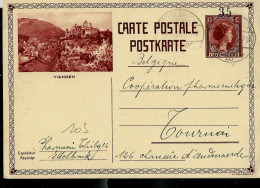 Carte Illustrée N° 105. Vue:  VIANDEN  -- Obl. Ettelbruck 05/09/1935 - Enteros Postales