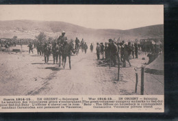 Cpa Salonique Guerre 1914-15-16 En Orient Le Bataillon Des Volontaires Grecs S'embarquant Pour Sed-dul-Bahr - Grèce