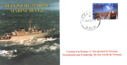 ENVELOPPE CESSION A LA FRANCE DE L' IRIS QUI DEVIENT LE VERSEAU LE 28/03/1997 - ENVELOPPE NUMEROTEE - Poste Navale