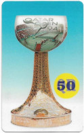 Qatar - Q-Tel - Autelca - Qatar Tennis Open '94, Championship Cup, 1994, 50QR, Used - Qatar